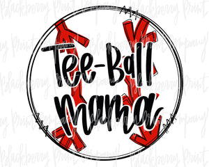 DTF Transfer Tee Ball Mama