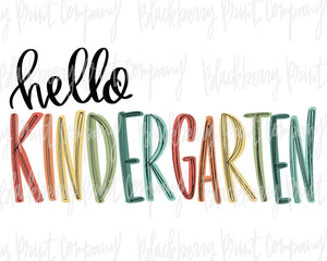 DTF Transfer Hello Kindergarten