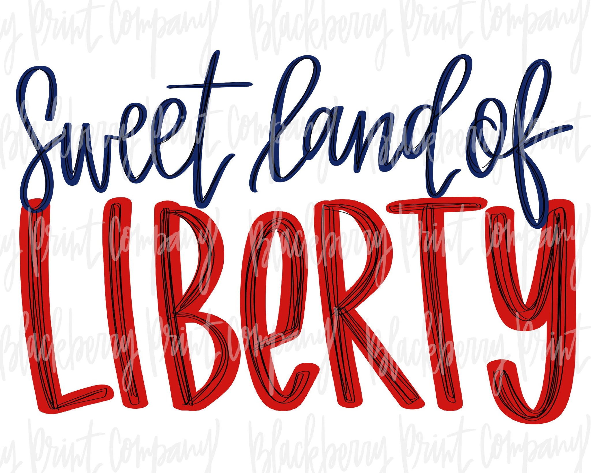 DTF Transfer Sweet Land of Liberty