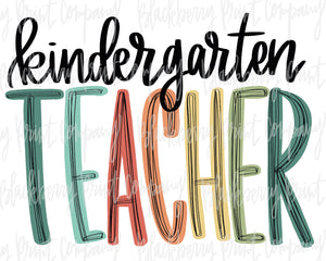 DTF Transfer Kindergarten Teacher