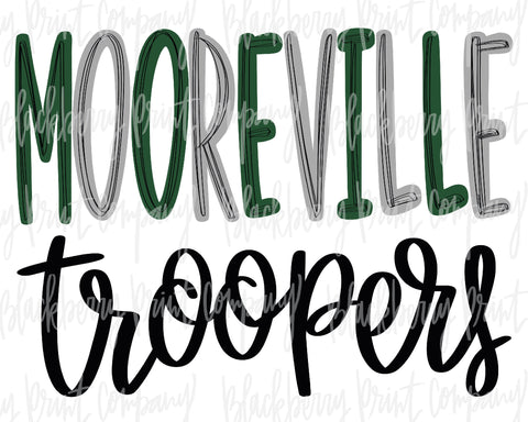 DTF Transfer Mooreville Troopers