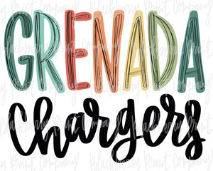 DTF Transfer Grenada Chargers
