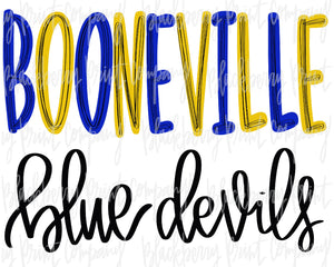 DTF Transfer Booneville Blue Devils