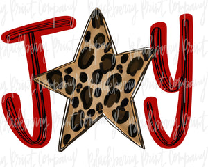 DTF Transfer Joy Leopard Star