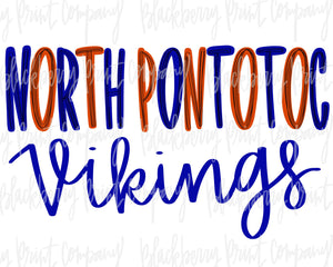 DTF Transfer North Pontotoc Vikings