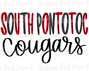DTF Transfer South Pontotoc Cougars