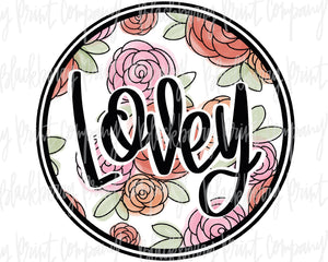 DTF Transfer Lovey Floral Circle