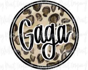 DTF Transfer Leopard Gaga Circle