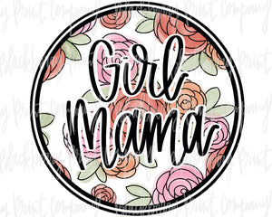 DTF Transfer Girl Mama Floral Watercolor