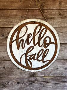 Hello Fall Door Hanger